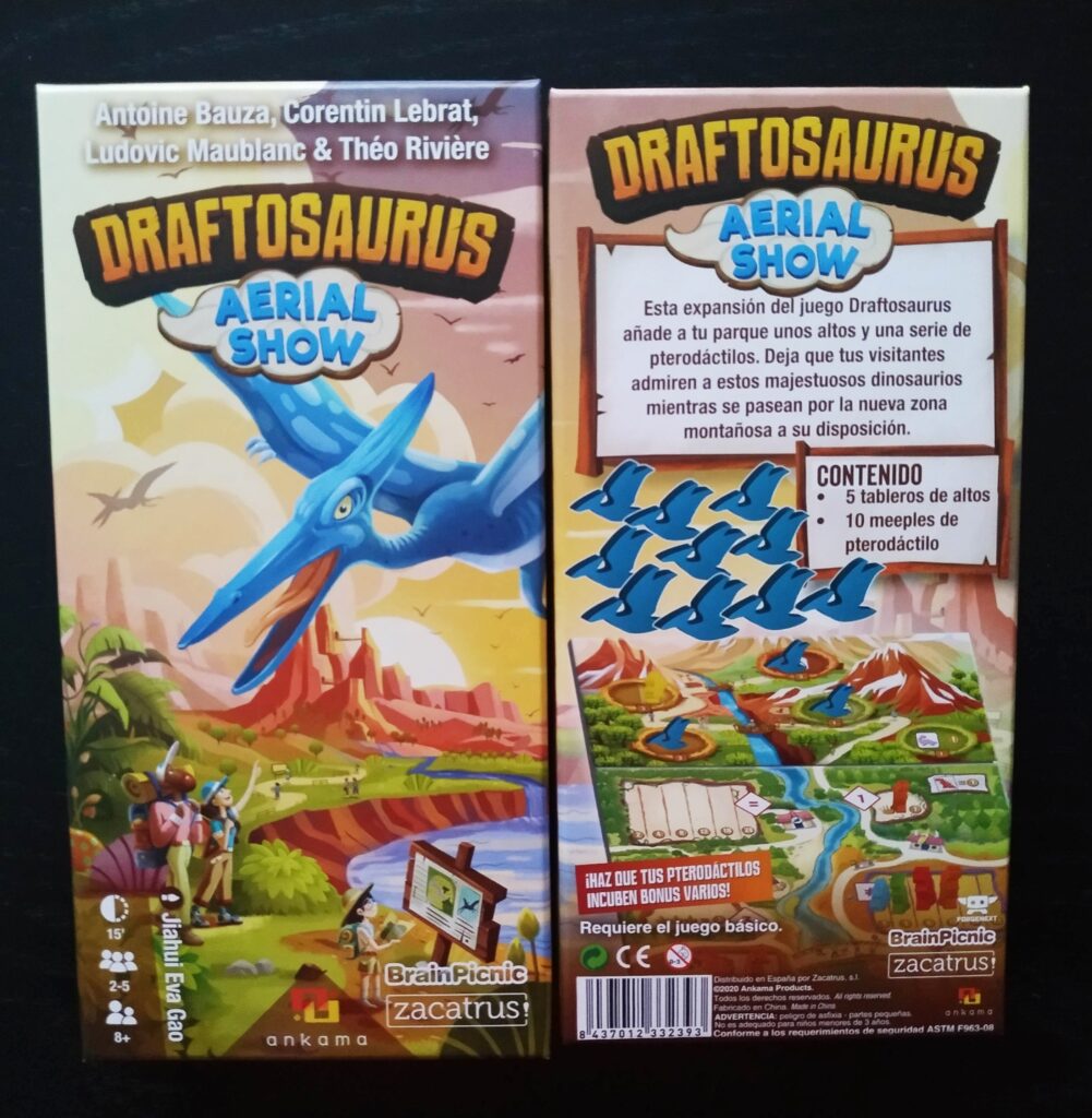 Ghenos Games DRAFTOSAURUS - Aerial Show - Espansione Con Voliera E Pterodattili Per Il Gioco Da Tavolo Draftosaurus