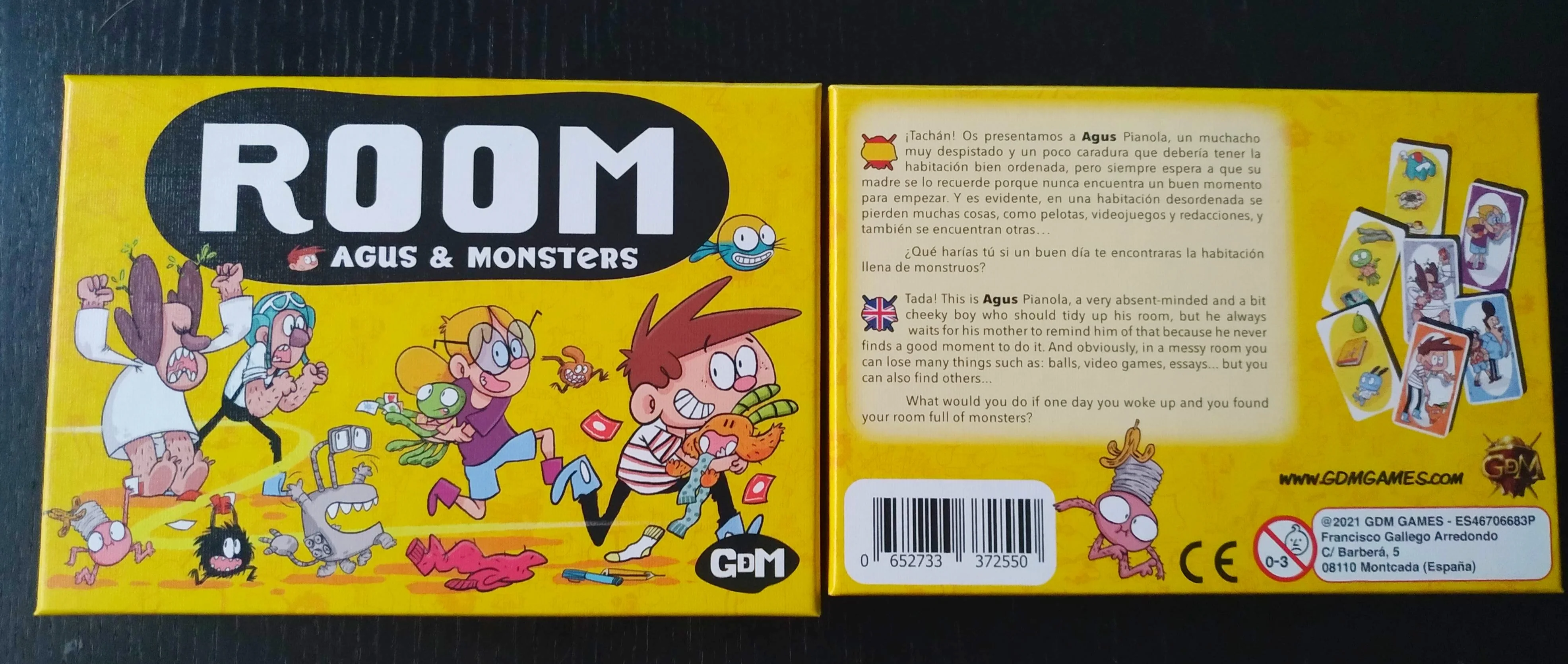 ROOM: Agus y los Monstruos en formato juego de mesa - Bebé a Mordor